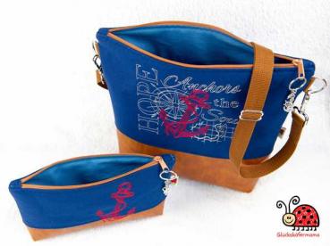 Set Tasche u. Einleger "Hope Anchors the Soul"